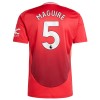 Maillot de Supporter Manchester United Maguire 5 Domicile 2024-25 Pour Homme